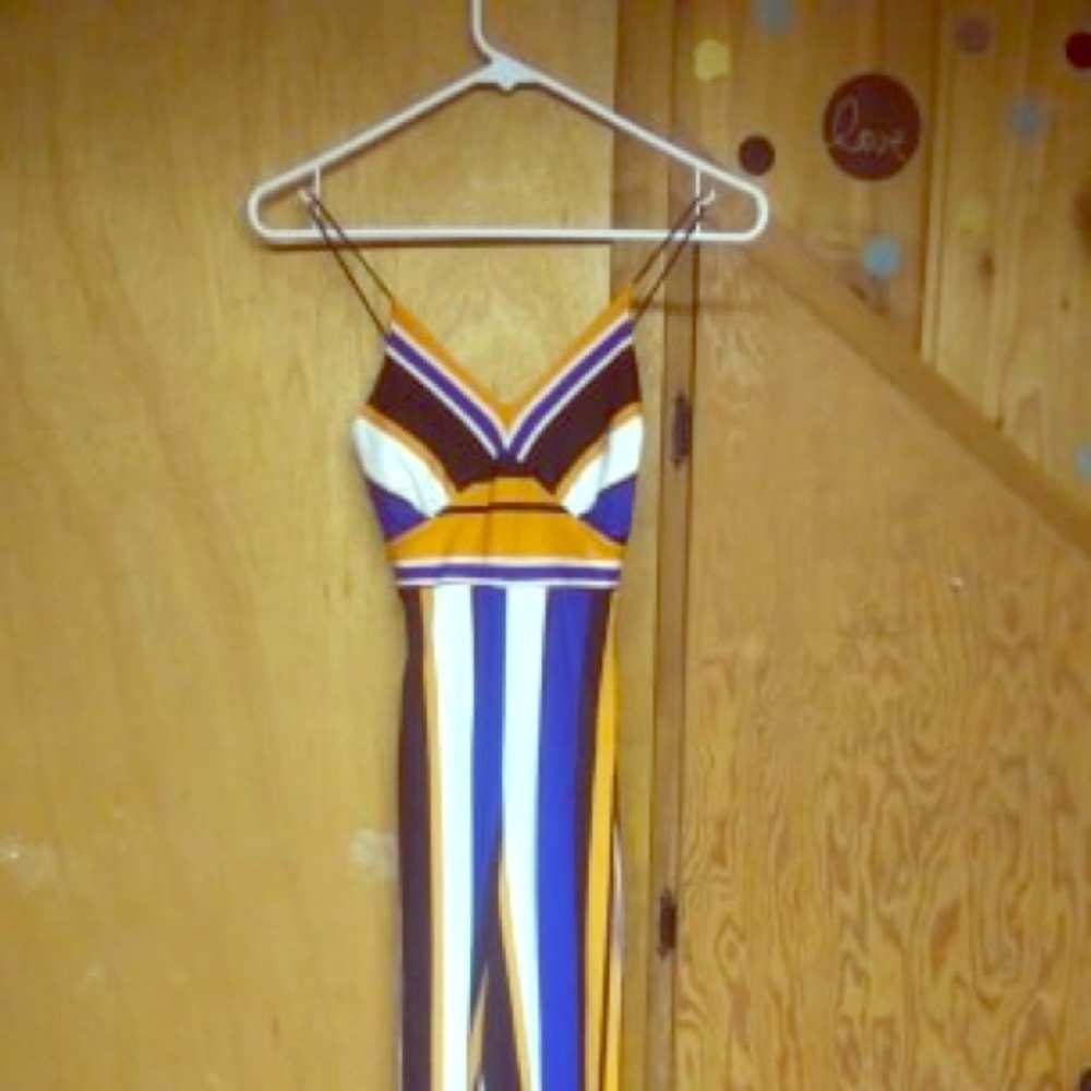 Striped jumpsuit